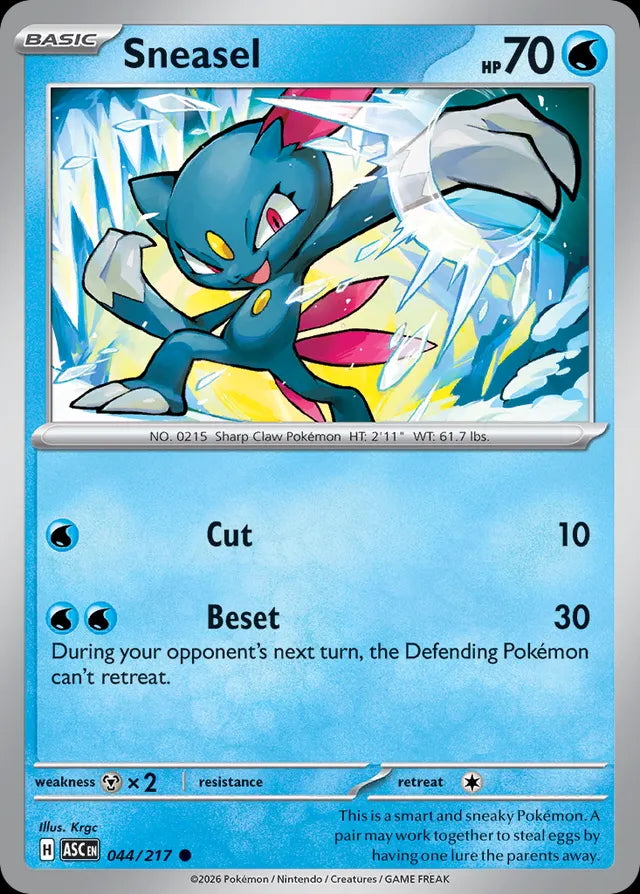 Ascended Heroes Sneasel #044/217
